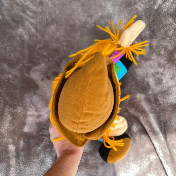 Vintage Scarecrow Doll Plush 15" Pumpkin Body Stuffed Toy Y2K READ - Picture 8 of 16